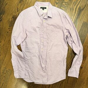 Banana Republic Men's Lavender Striped Shirt